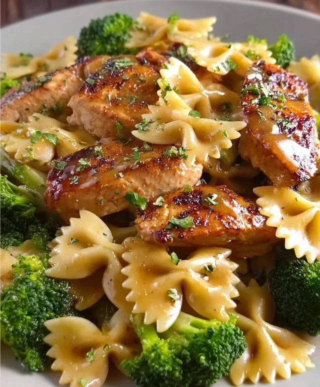 Cowboy Butter Lemon Bowtie Chicken with Broccoli Bliss