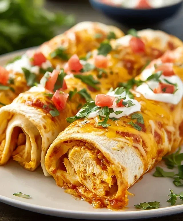 Chicken Enchilada Roll Ups