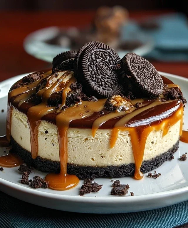 Oreo & Caramel Cheesecake