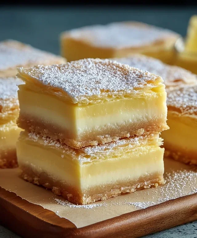 Vanilla Custard Cream Squares