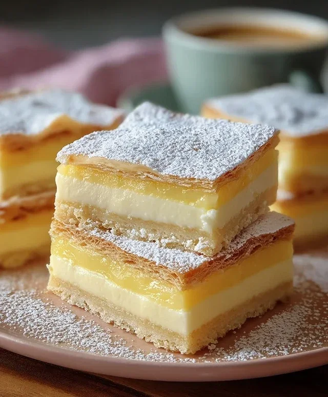 Vanilla Custard Cream Squares