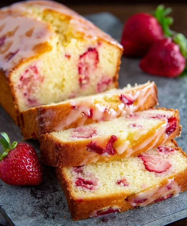 Strawberry Pound Cake
