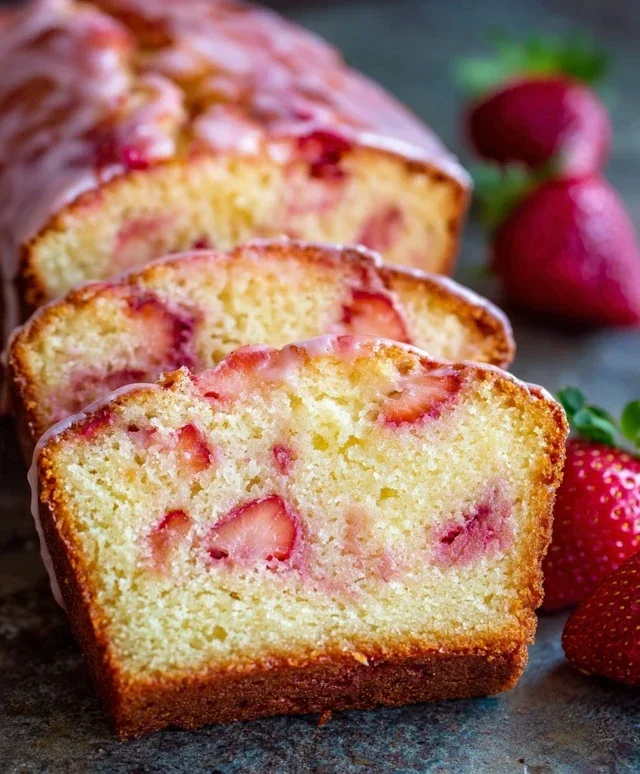 Strawberry Pound Cake