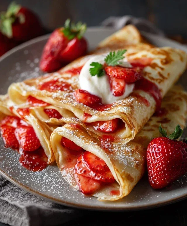 Strawberry Crepes