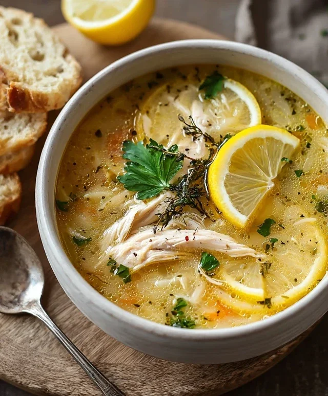 Greek Lemon Chicken Soup