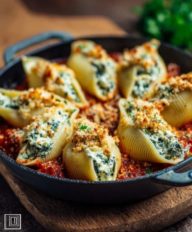 Spinach and Ricotta Stuffed Shells Recipe