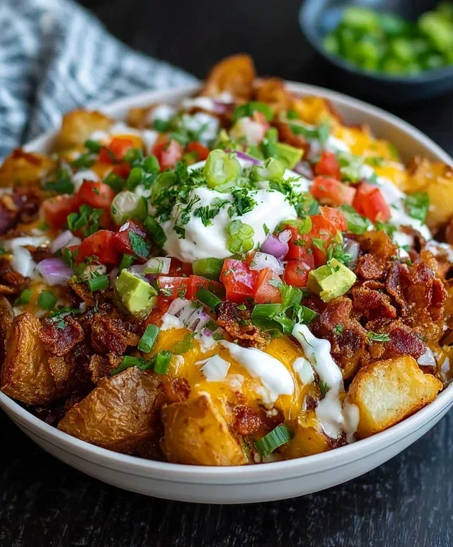 Loaded Potato Taco Bowl