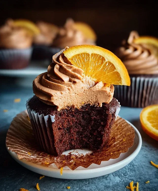 Orange Chocolate Cupcakes
