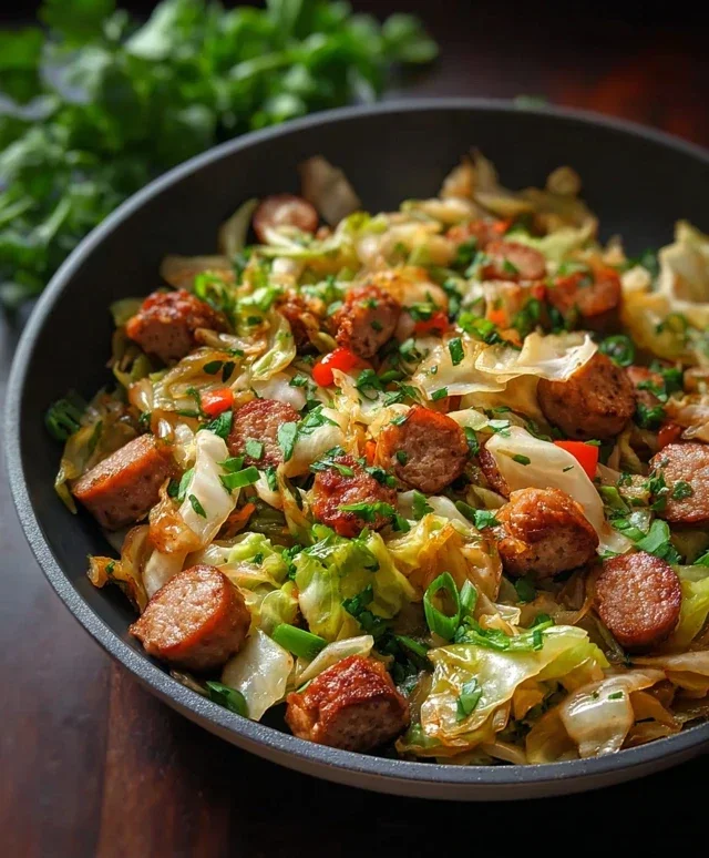Easy Sausage and Cabbage Stir Fry