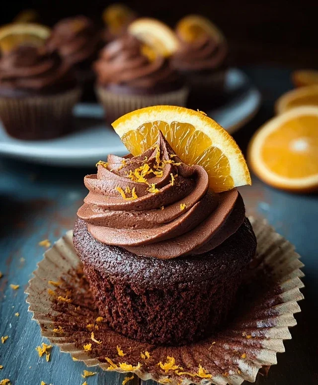 Orange Chocolate Cupcakes