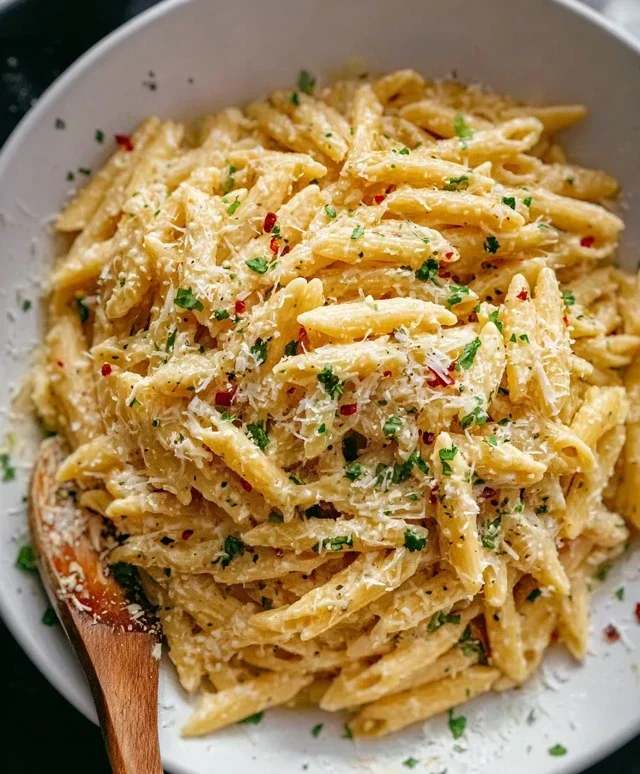 One Pot Creamy Garlic Pasta (Just 20 Minutes!)