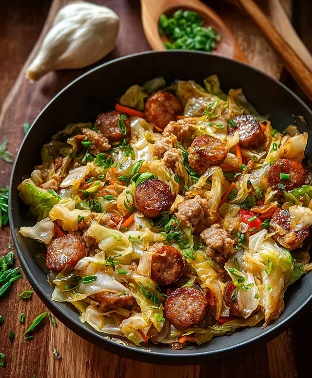 Easy Sausage and Cabbage Stir Fry