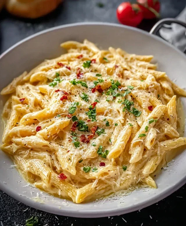 One Pot Creamy Garlic Pasta (Just 20 Minutes!)