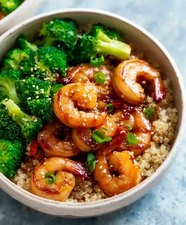 Honey Garlic Shrimp Bowls