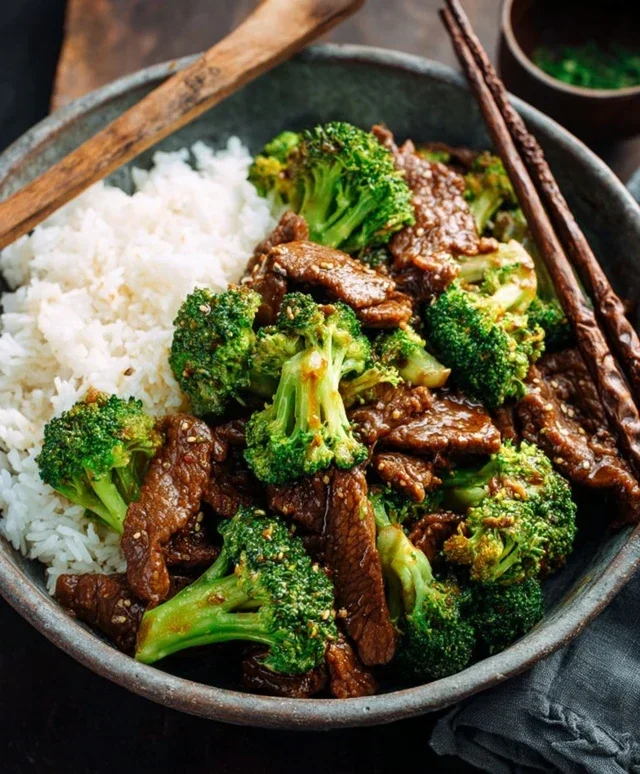 Chinese Beef and Broccoli (牛肉炒西兰花)