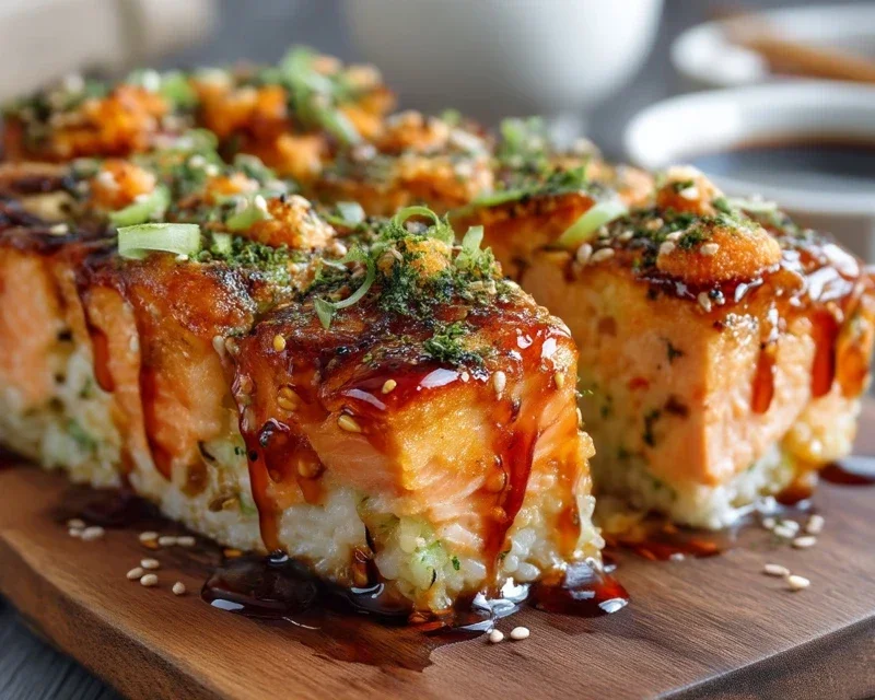 Spicy Salmon Sushi Bake Recipe