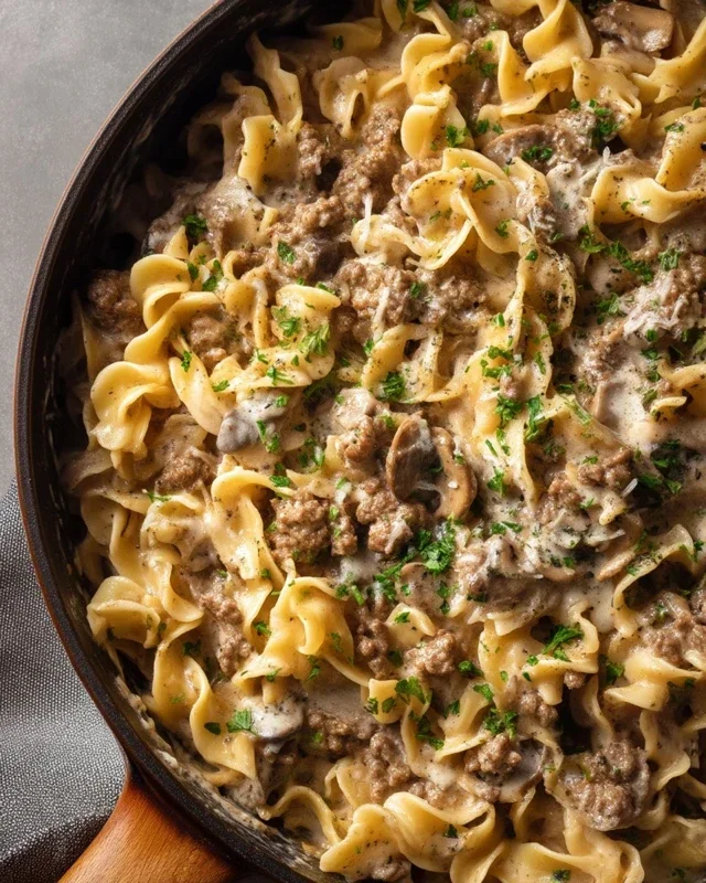 30-Minute Ground Beef Stroganoff