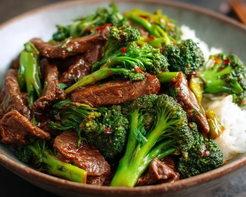 Chinese Beef and Broccoli (牛肉炒西兰花)