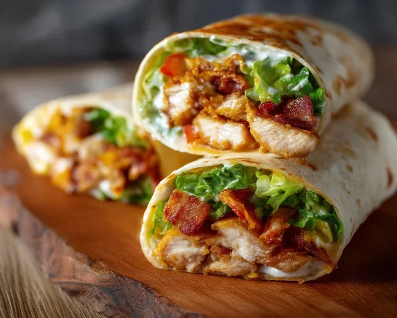 Crispy Chicken Beef Beef Bacon Ranch Wrap