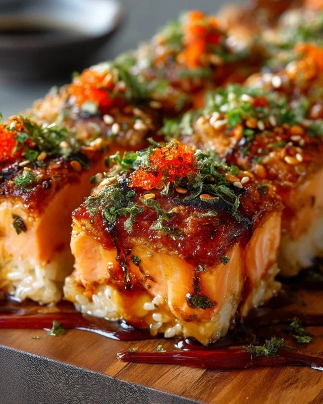Spicy Salmon Sushi Bake Recipe