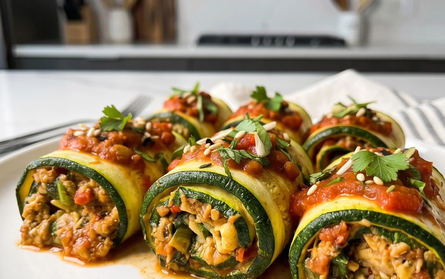 Vegan Zucchini Rollatini