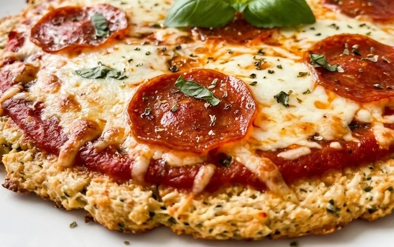 Chicken Crust Pizza (Low Carb + High Protein
