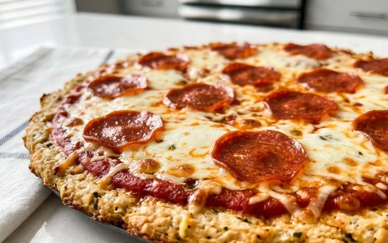 Chicken Crust Pizza (Low Carb + High Protein