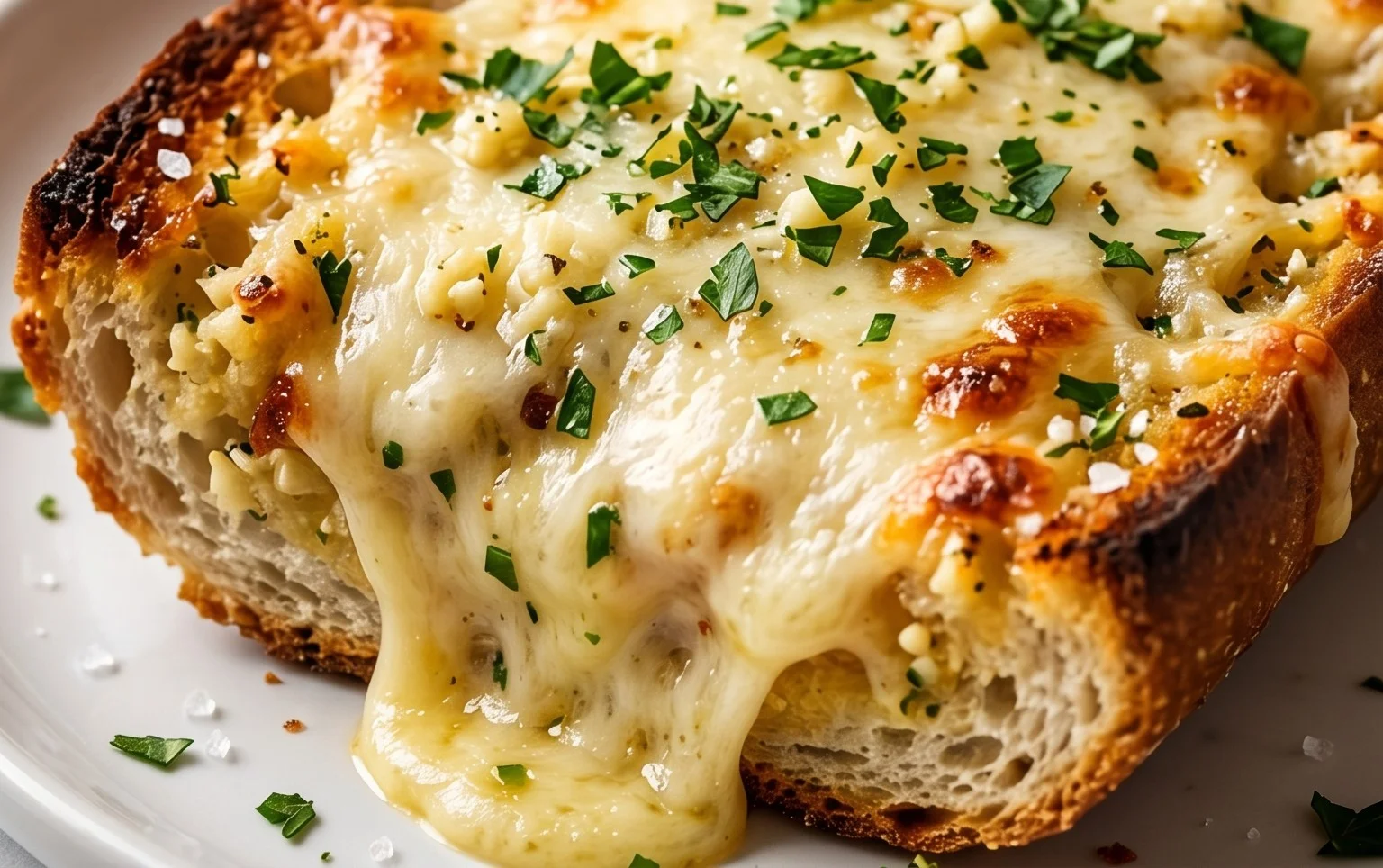 BEST CHEESY GARLIC BREAD RECIPE