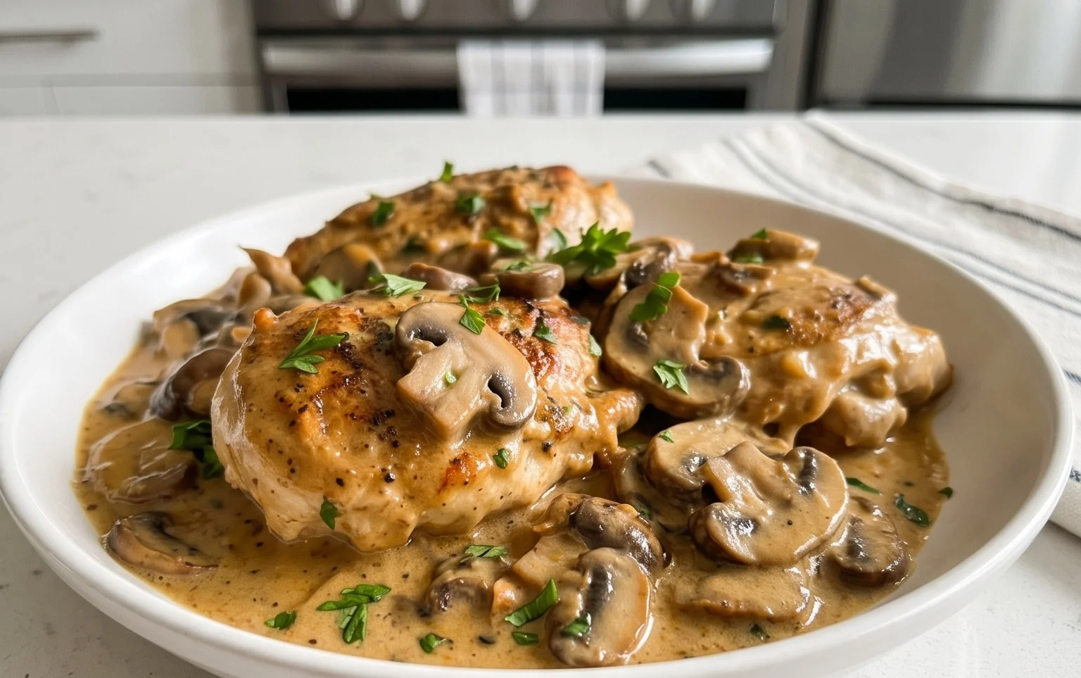 Creamy Mushroom Chicken Recipe