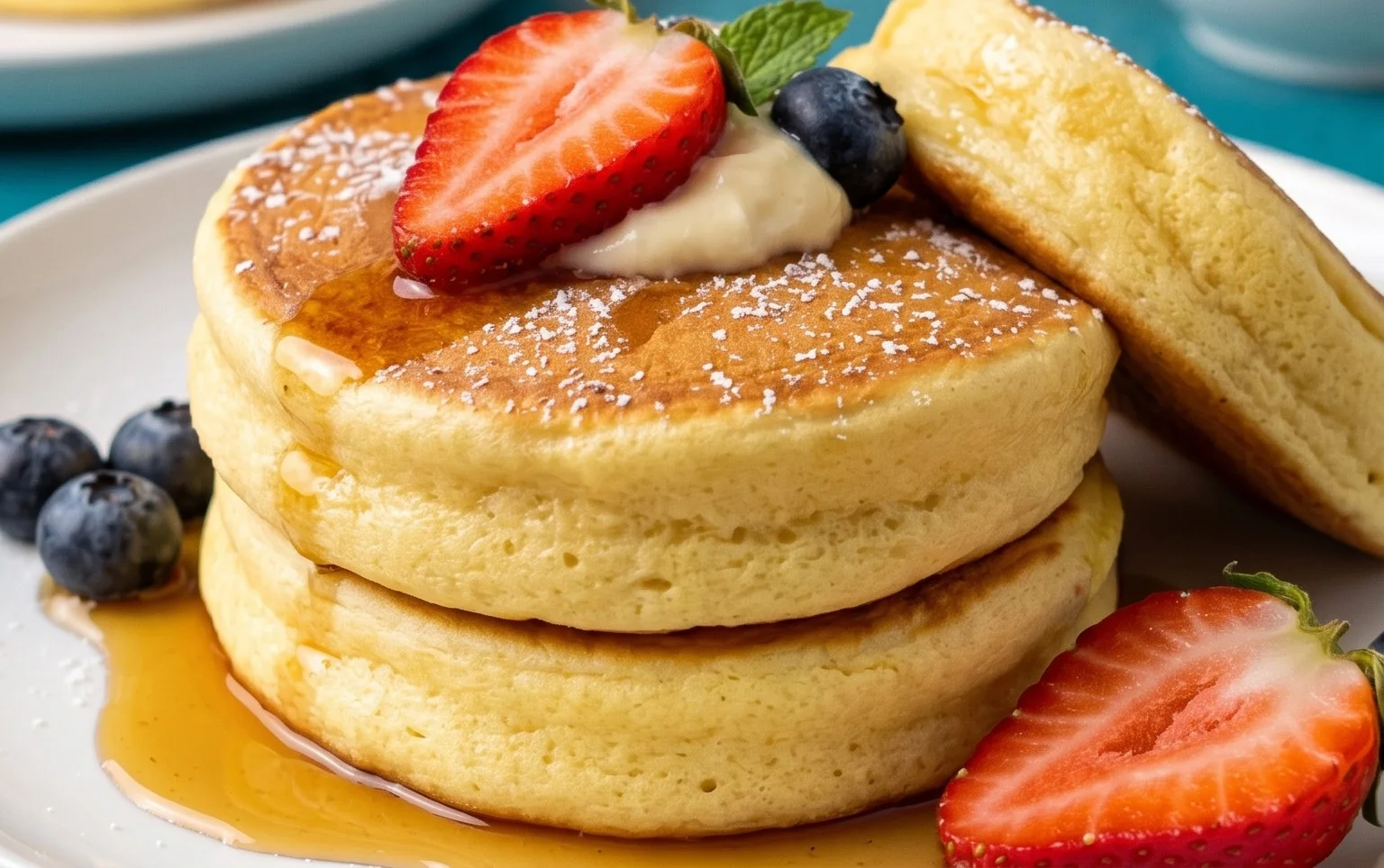 Fluffy Japanese Soufflé Pancakes