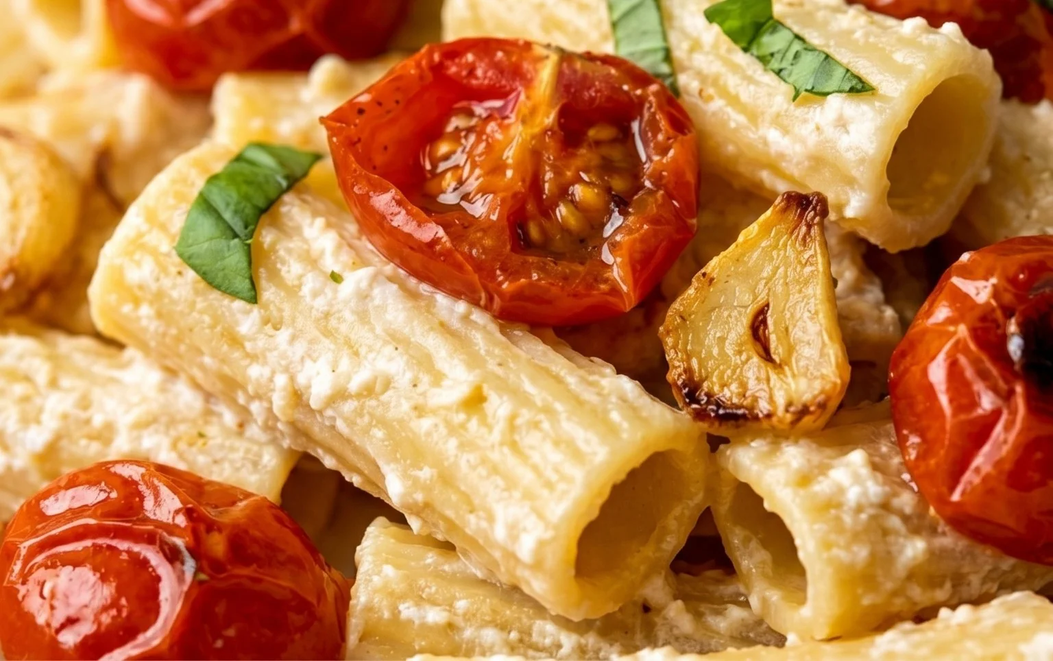 Roasted Tomato and Garlic Ricotta Pasta