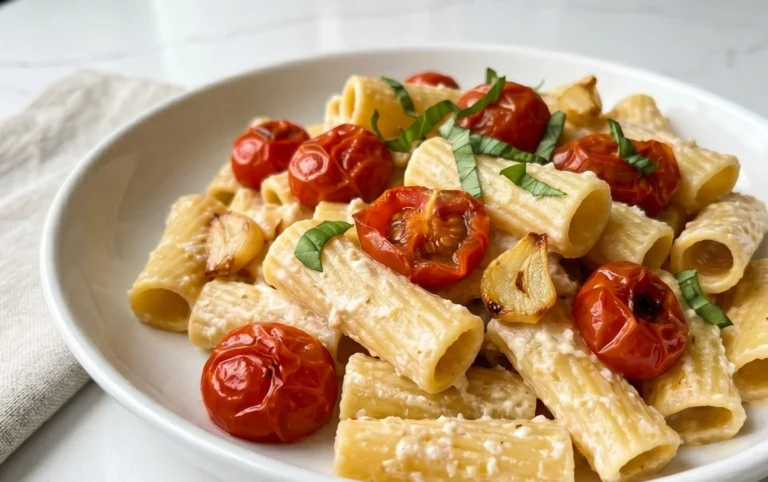 Roasted Tomato and Garlic Ricotta Pasta