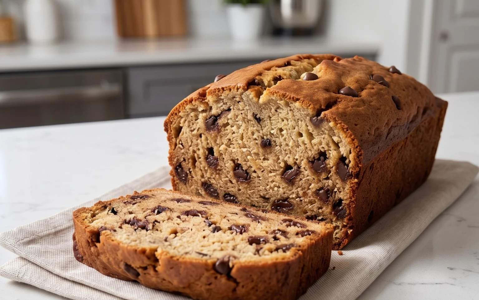 Easy Chocolate Chip Banana Bread