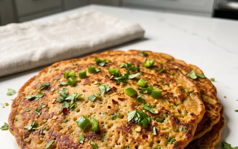 Masoor Dal Chilla | Savory Red Lentil Pancakes