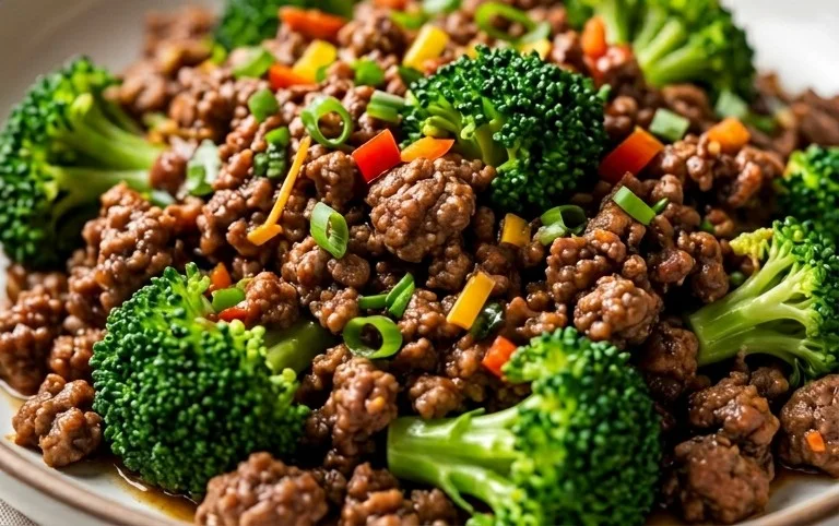 Ground Beef and Broccoli