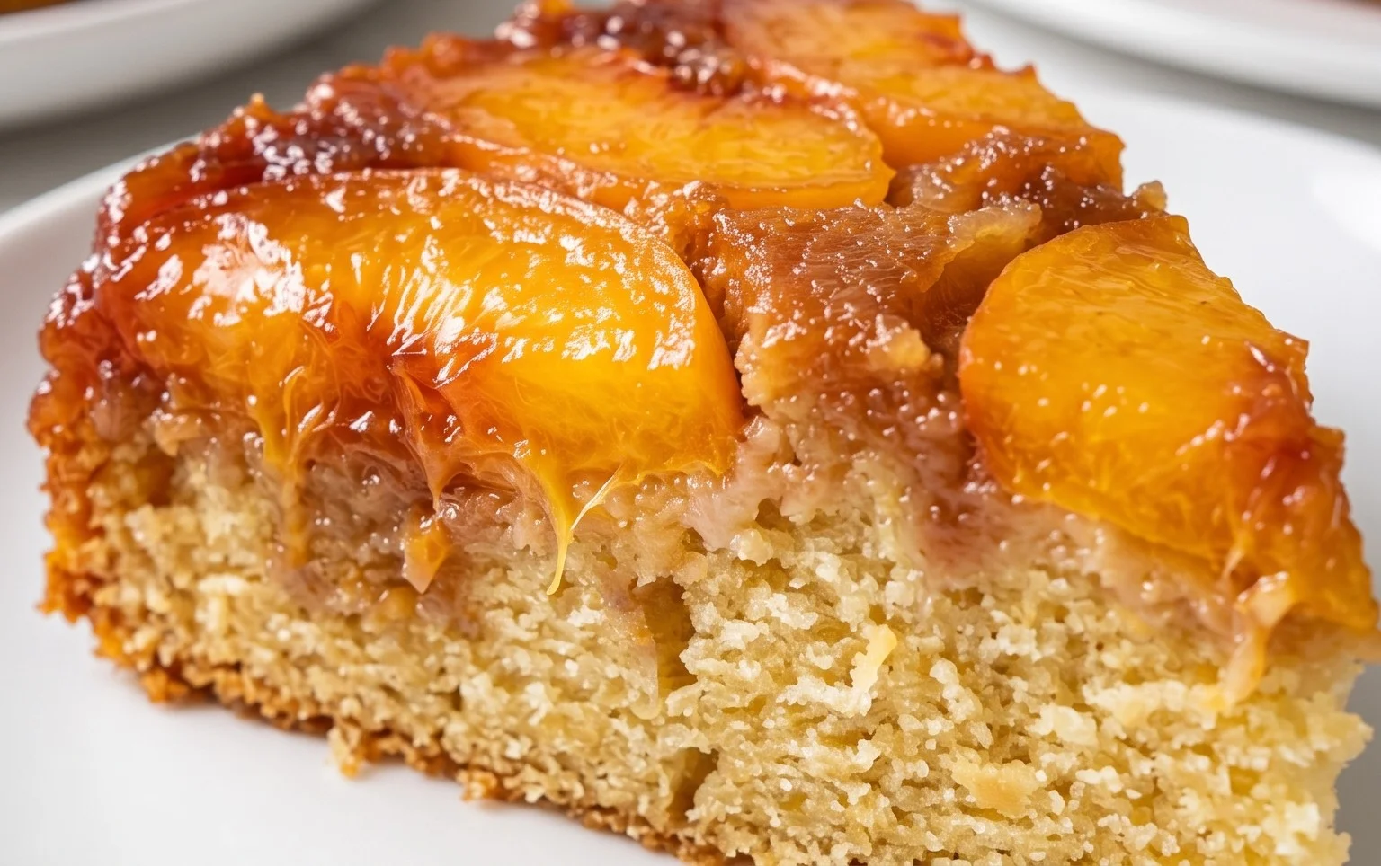 Peach Upside-Down Cake Recipe
