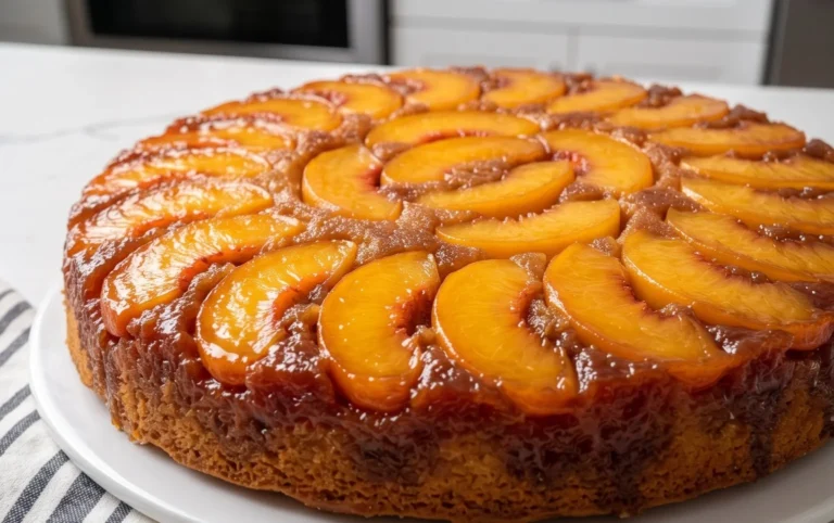 Peach Upside-Down Cake Recipe