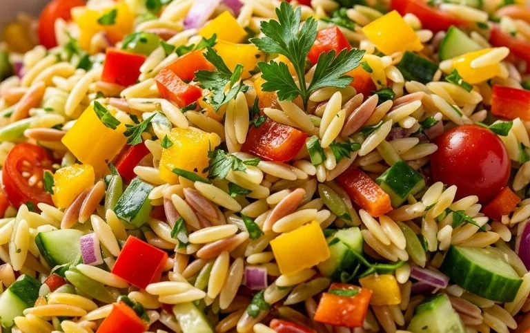 Rainbow Orzo Salad