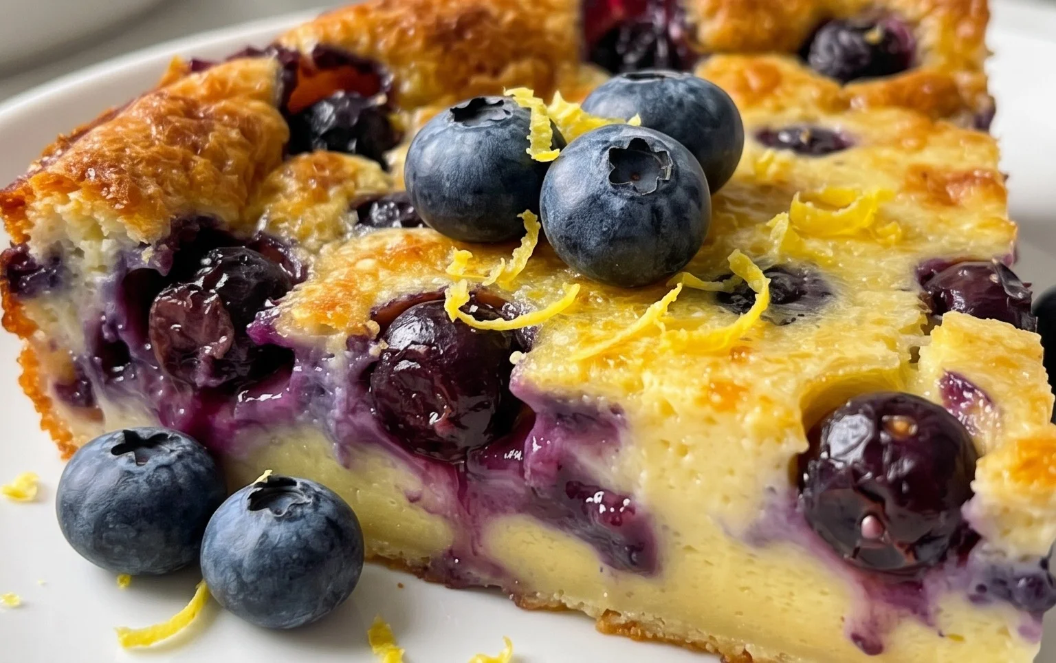 Lemon Blueberry Clafoutis