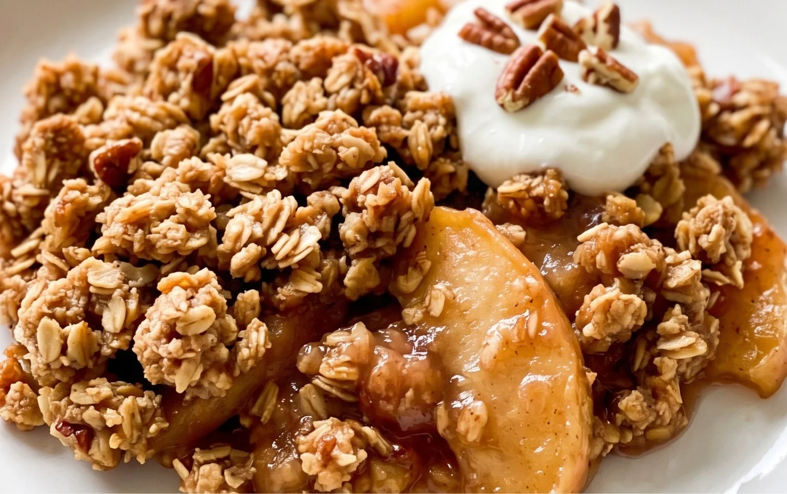 Healthy Breakfast Apple Crum extractble