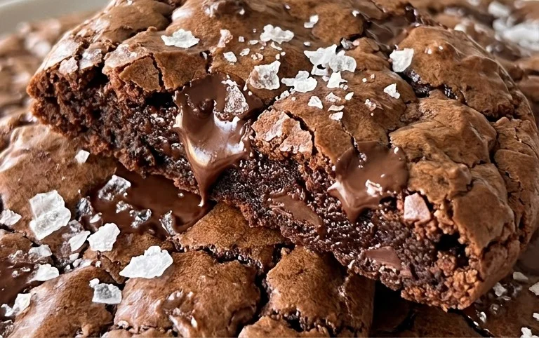 Salted Brownie Cookies