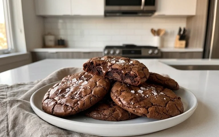 Salted Brownie Cookies