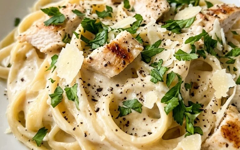 Low Calorie Chicken Alfredo