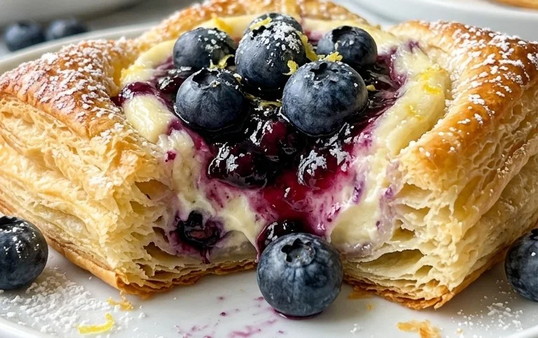 Blueberry Cream Cheese Puff Pastry