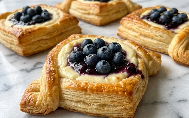 Blueberry Cream Cheese Puff Pastry