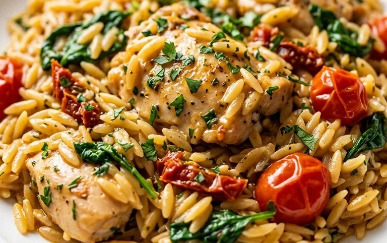 Chicken Orzo (30-Minutes, One-Pan)