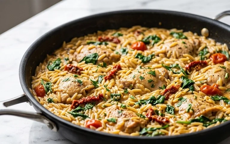 Chicken Orzo (30-Minutes, One-Pan)
