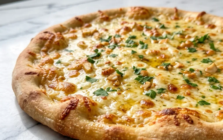 buttery garlic pizza