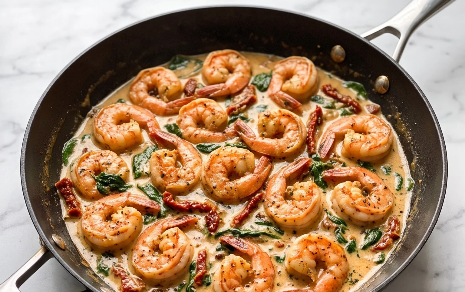 Tuscan Shrimp (One-Pan, 30-Minute Dinner)