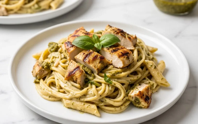 Creamy Chicken Pesto Pasta